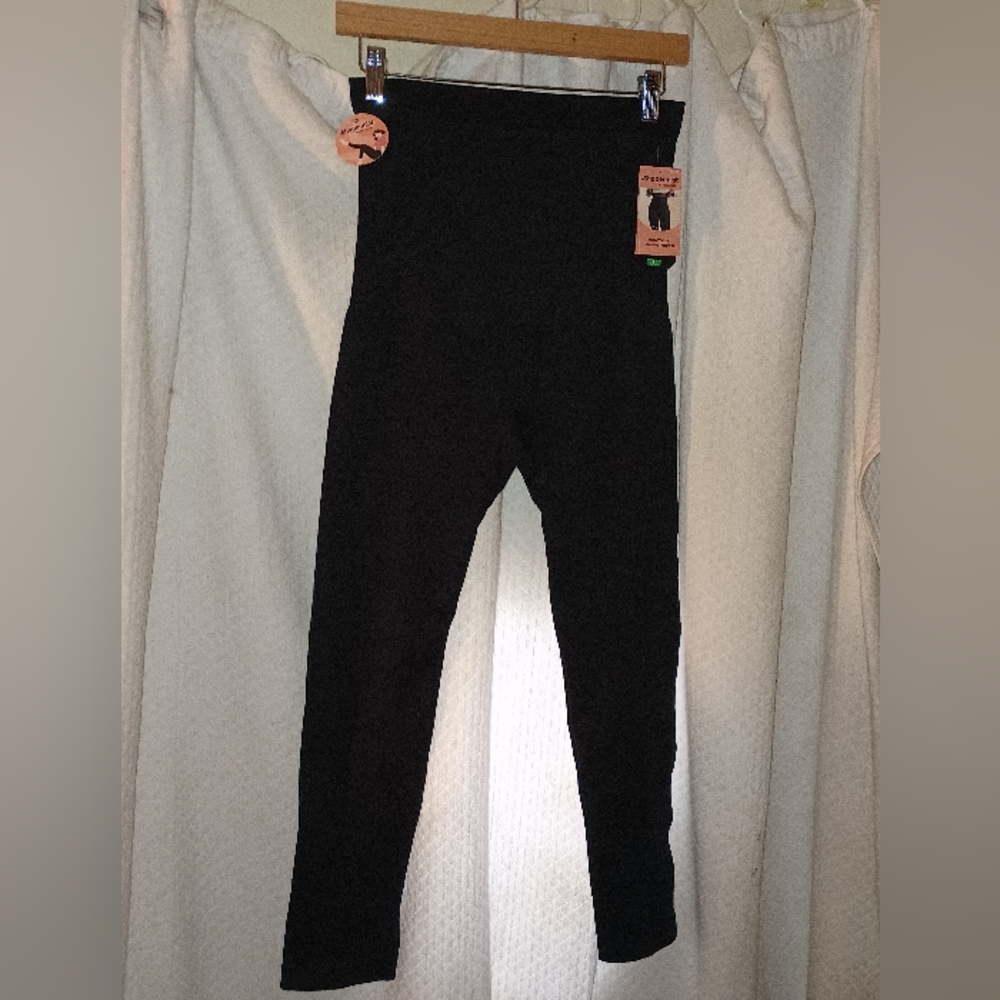 Shapermint Essentials Black High Waisted Shaping Leggings Size Large (#42075)